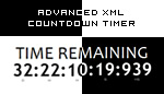 XML Countdown Timer - B/W V2 