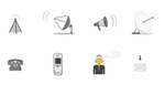 Communication icons set