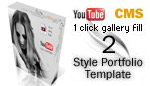 Style portfolio CMS Template 2 - with admin panel 